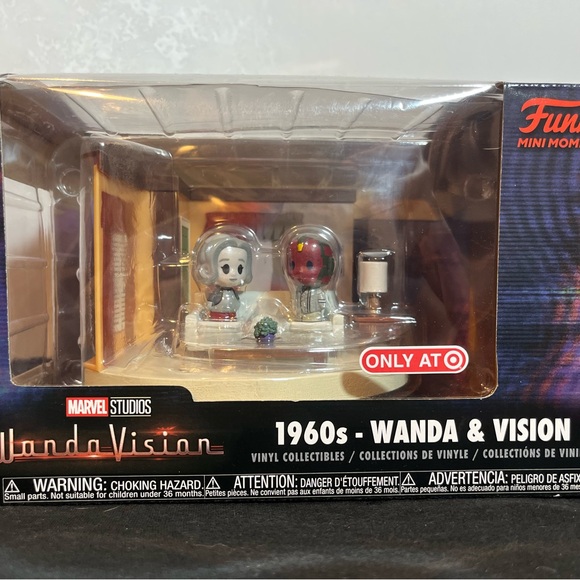 Funko WandaVision 1960s Wanda & Vision Vinyl Collectibles - Picture 1 of 5